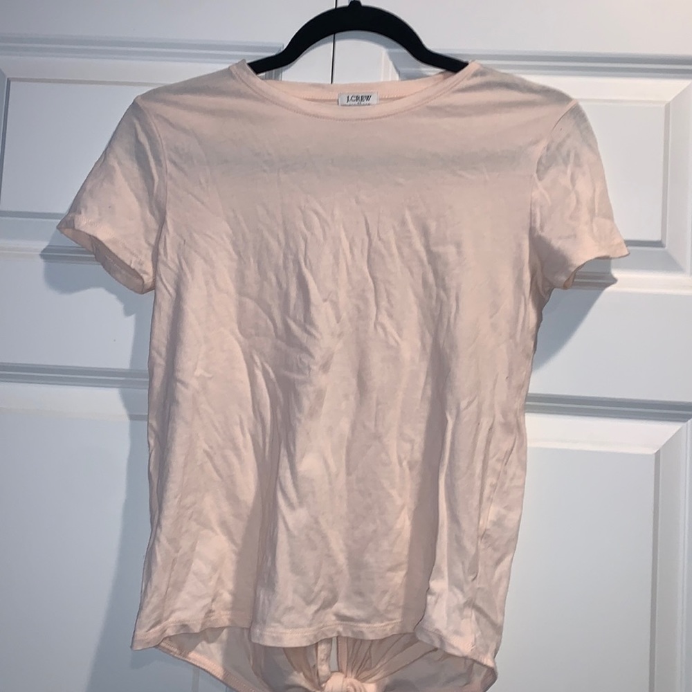 J crew light pink shirt